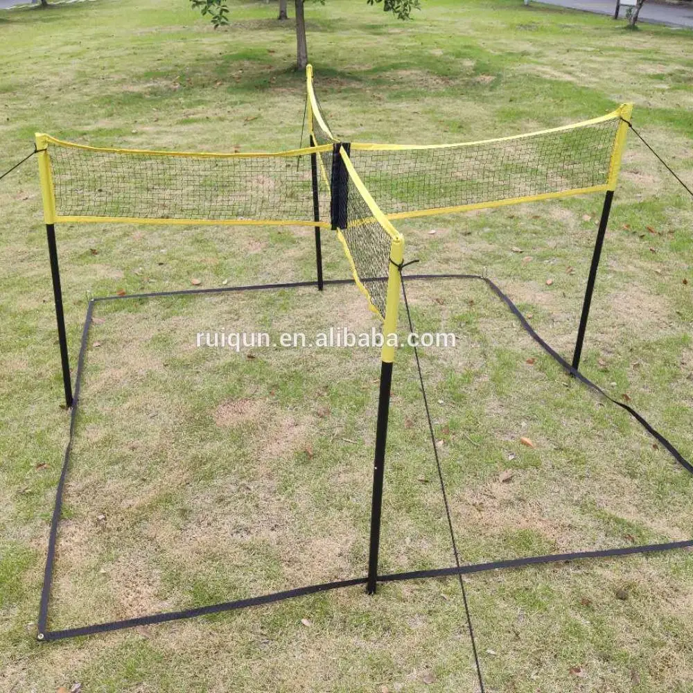 

4-person Beach volleyball net used for volleyball sport court, Customize color