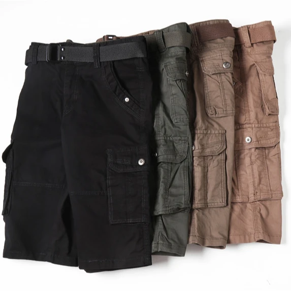 

2021 New Style Stretch Cargo Short Relaxed Fit Cargo men's shorts Pants, Customer requirements