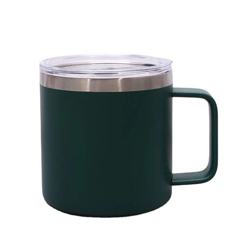 

500ml Double Wall Vacuum Insulated Coffee Tumbler Stainless Steel Coffee Mug Cup with Lid and Handle