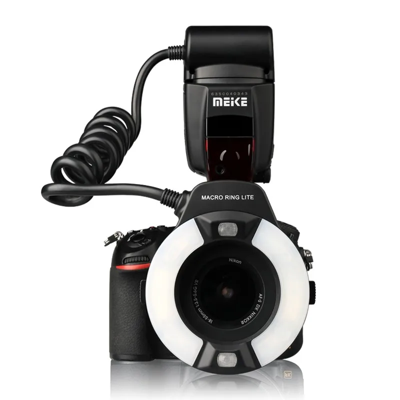 

Meike iTTL TTL LED Macro Ring Flash Light for Nikon d3400 d5600 d5300 d3300 d3200 d3100 d5500 d5200 d5100 d7100 d750 d850 d7200, Black