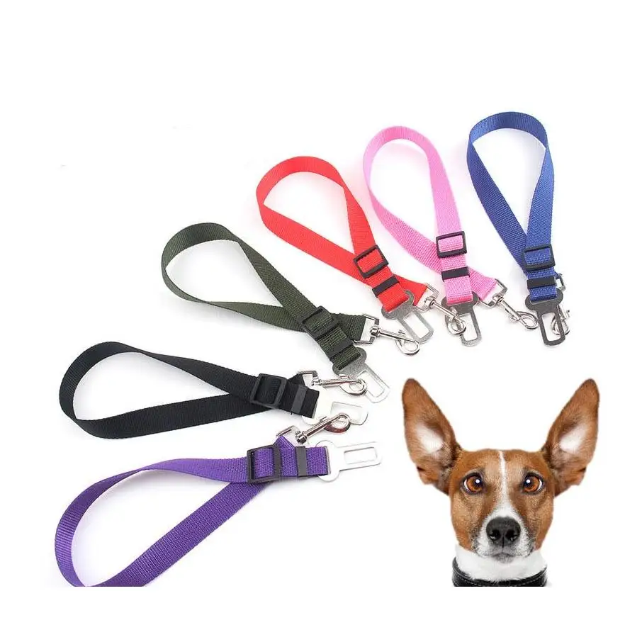 

Adjustable Dog Cat Car Safety Belt Seat Belt Leash Leash Harness Vehicle Seatbelt Pet Dog Accessories Drop Ship