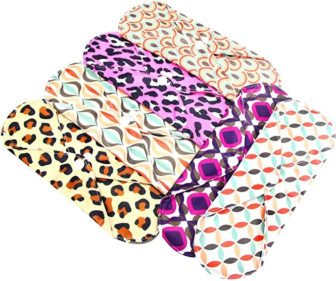 

Reusable Audrey Sun Sanitary for Women Overnight Organic with Wings Menstrual Pads, Customized printing