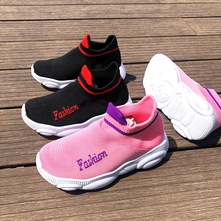 

2021 Spring Boys and Girls Casual Shoes Lightweight and Durable Travel Children's Sports Shoes, Pink,black