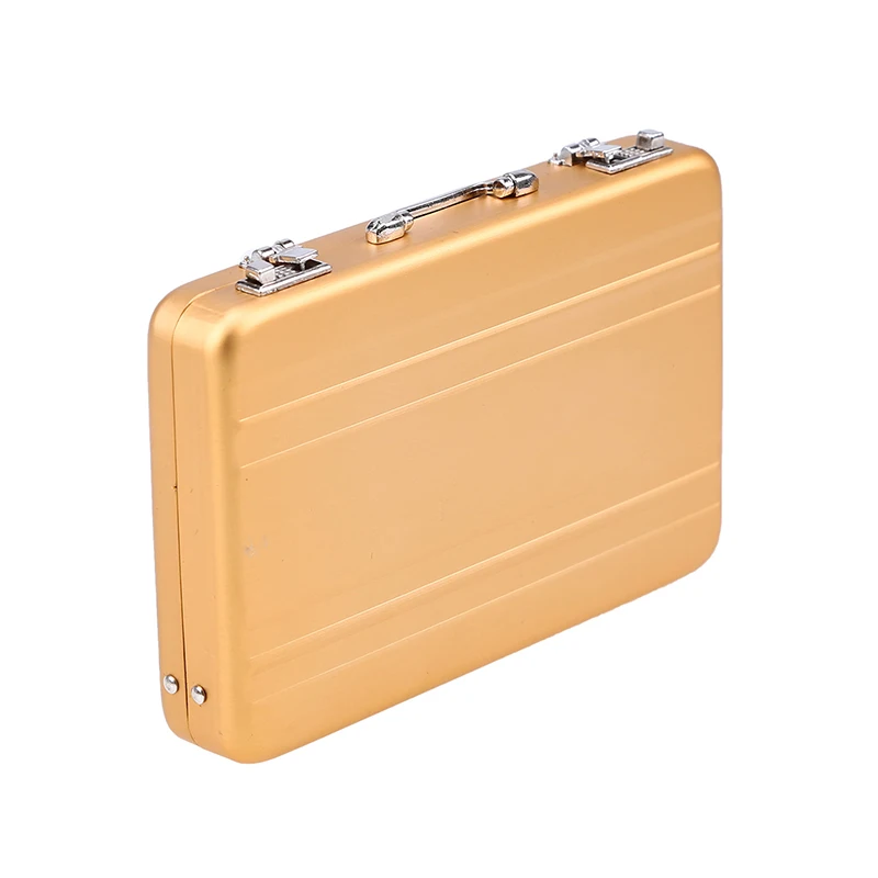 

Aluminum briefcase business card holder for credit card