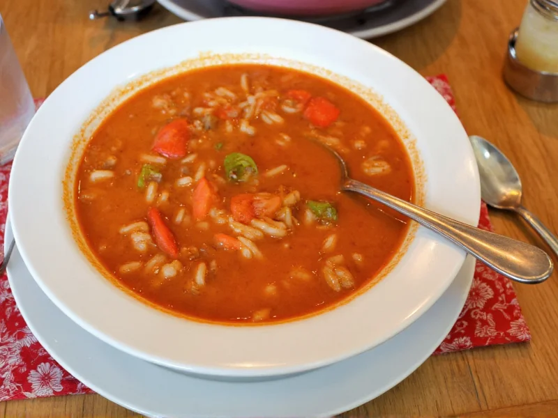 tomato and rice soup