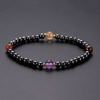 

Amazon Hot Sale Handmade Bead Jewelry Women Foot Jewelry Magnetic Energy Stone Hematite Beads Anklets For Feet