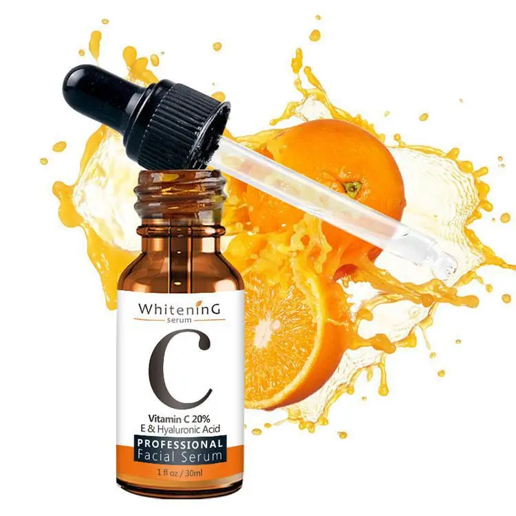 

Wholesale Vitamin C Face Serum Skin Care Anti Aging Acid Whitening Remove Wrinkle Plant Extracts VC Facial Serum Lotion Female