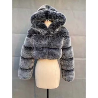

Autumn And Winter Sexy Faux Fur Coat New Women's Hooded Faux Fur Coat