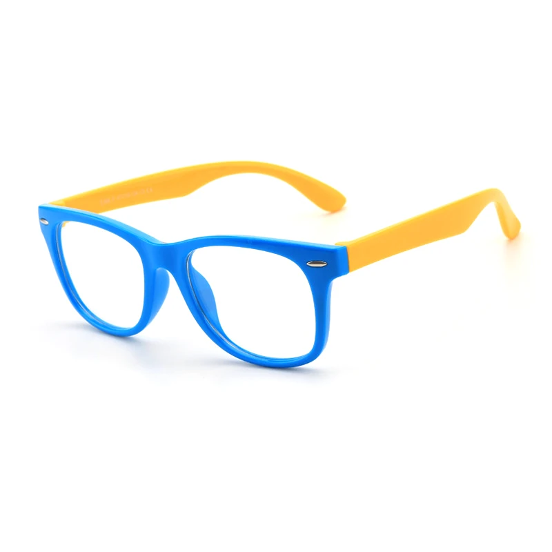

2021 Anti Blue light kids Optical Glasses Eyewear Children Wayframe TPE TR90 Silicone Glasses Optical Eyeglass blue ray blocking