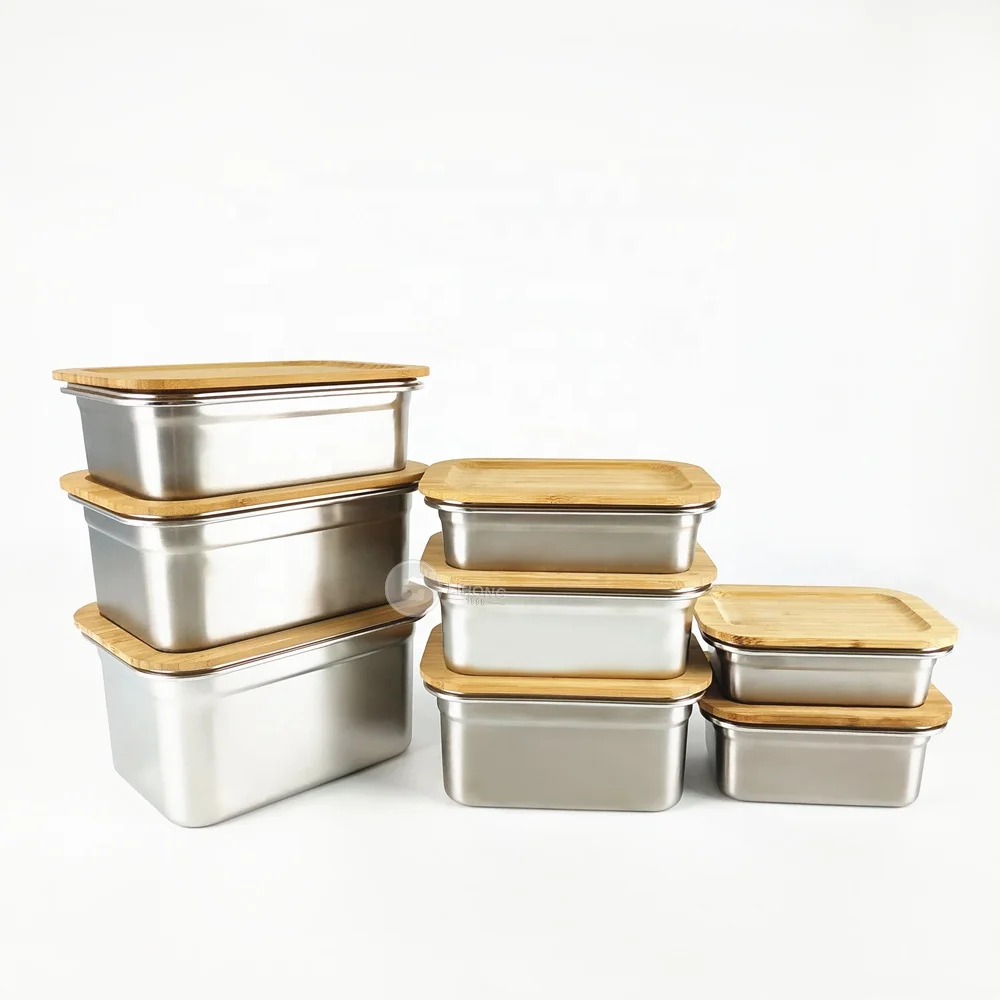 

Large Scale Stainless Steel Food Containers Lunch Box Sealed Bento Storage Container for Kids, Adults, Grey