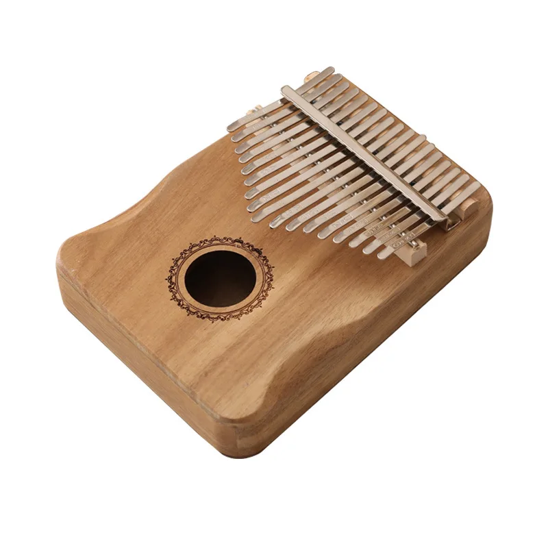

Musical Instruments 17 Note Kalimba Thumb Piano For Beginners, As picture shows