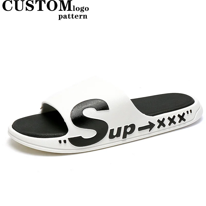 

2021 New Style Summer Slide Casual Shoes Men Trend Design Flip Flops Man PVC Quality Beach Sandals Non-slip Slippers For women, All color available