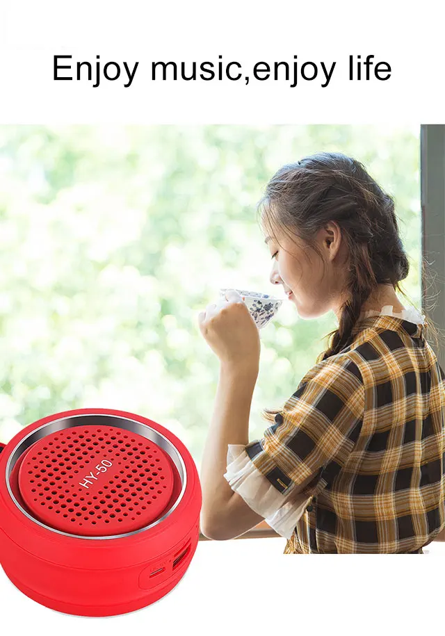 Top sellers 2020 for amazon christmas mini colorful cute bluetooth wireless speaker with TF card FM radio - ANKUX.COM