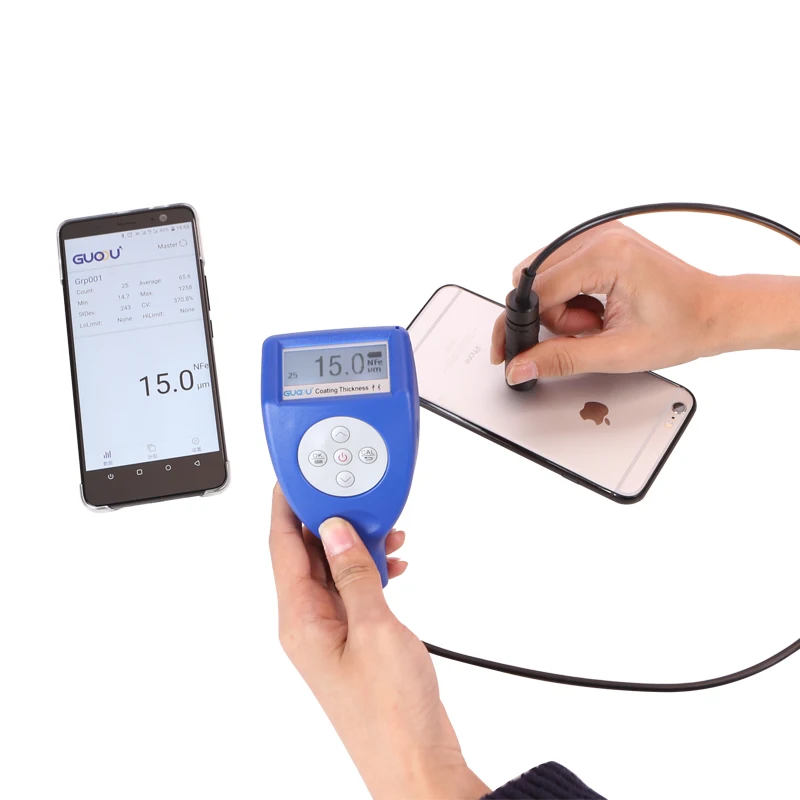 
DIGITAL PAINT COATING THICKNESS GAUGE GTS8202 PROBE Fe/Zn/Al CRASH CAR TESTER 