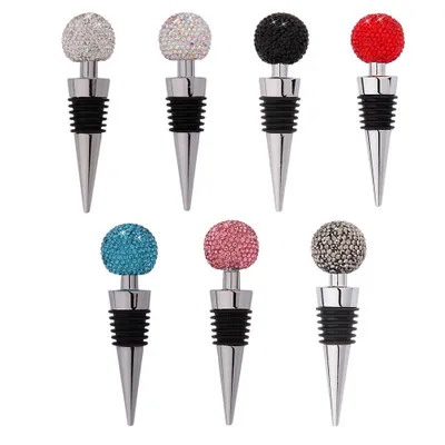 

Diamond Reusable Plug Crystal Stopper Decorative Wine Beverage Bottle Stoppers Bling Rhinestone Wine Stopper