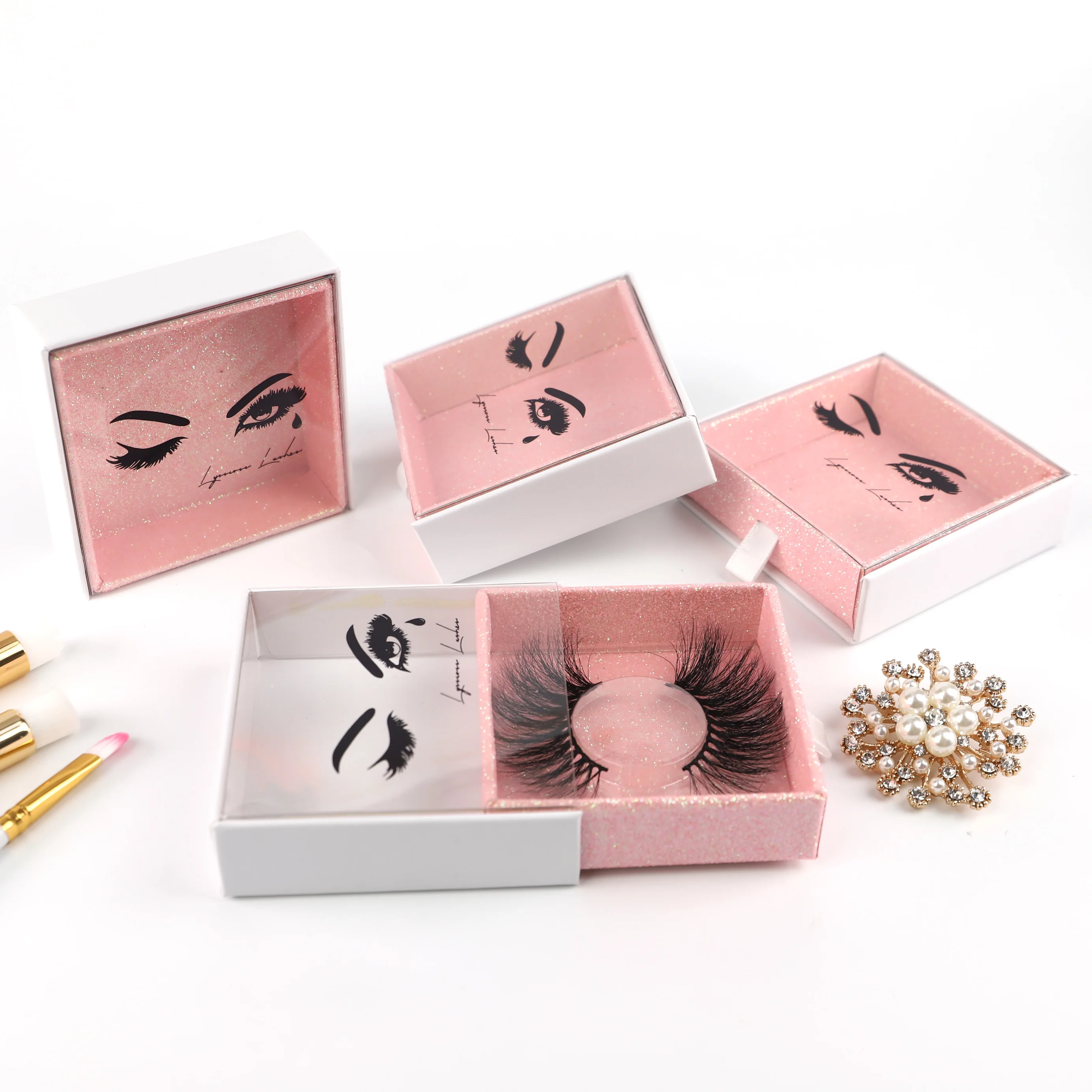 

Wholesale mink lashes 8-18mm natural style strip false lashes