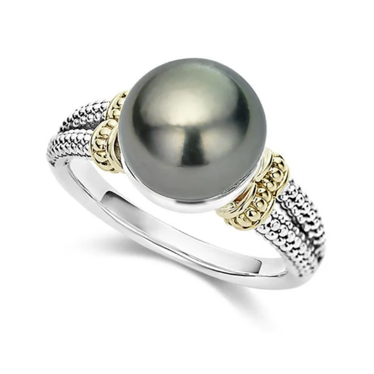 

Factory Wholesale Ladies Temperament Hipster Freshwater Baroque Pearl Ring Design