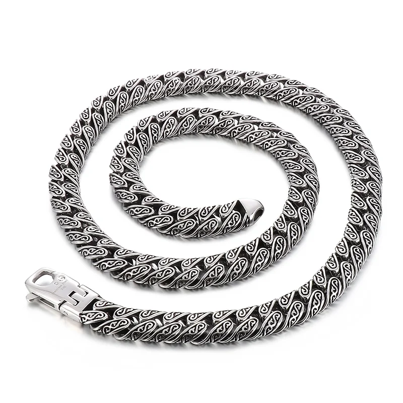KALEN 70cm Fine Jewelry Necklaces Stainless Steel Fashion Gothic Style Link Necklaces for Men