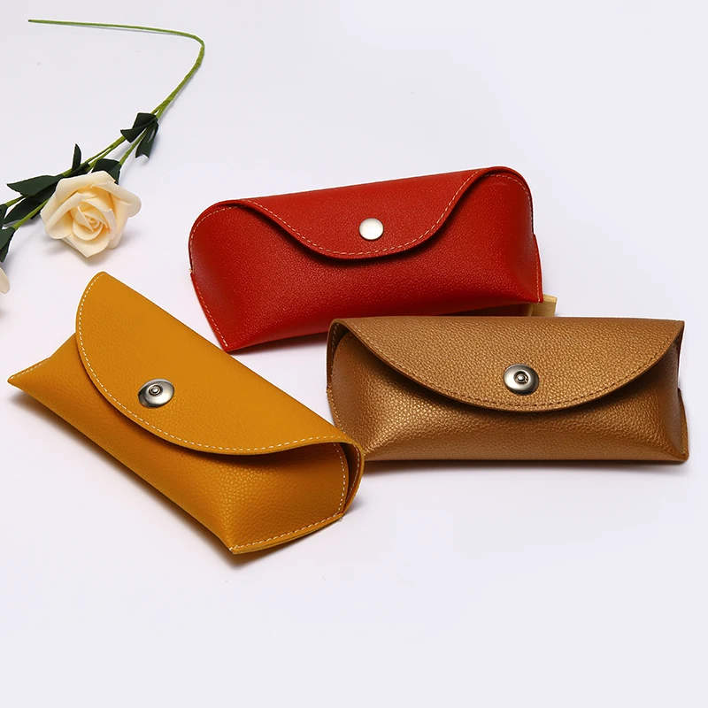 

Quality Snap Design Glasses Box Bag PU Leather Sunglasses Case