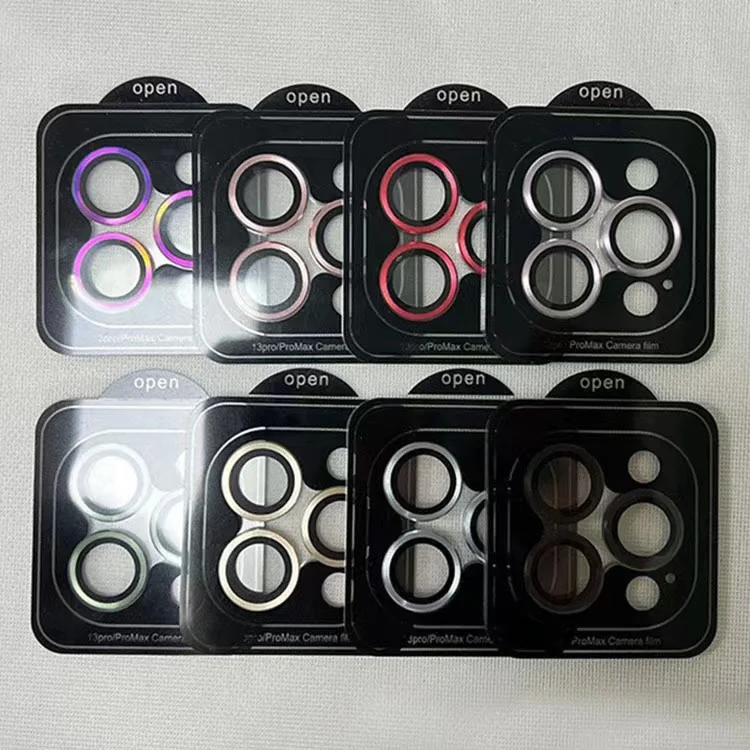 

Hot Sale Colorful Metal Camera Lens for iphone 14 pro max Camera Lens Protector 12 mini 13 pro max 15 Pro max Screen Protector