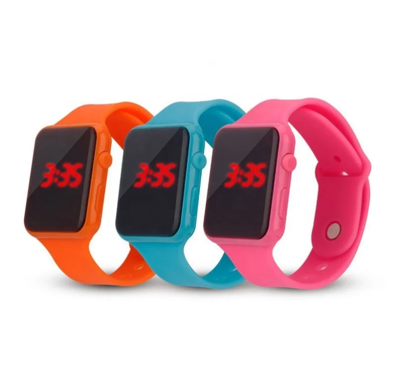 

Amazon Hot 2021 Cheap Smart Yiwu Led Strap Kids Ribbon Silicone Watch