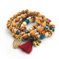 

Wholesale Price Fashionable Natural Stones Bracelet With Tassel Charm Jewelry Stocks Selling Accept Small Order Boho Bracelet