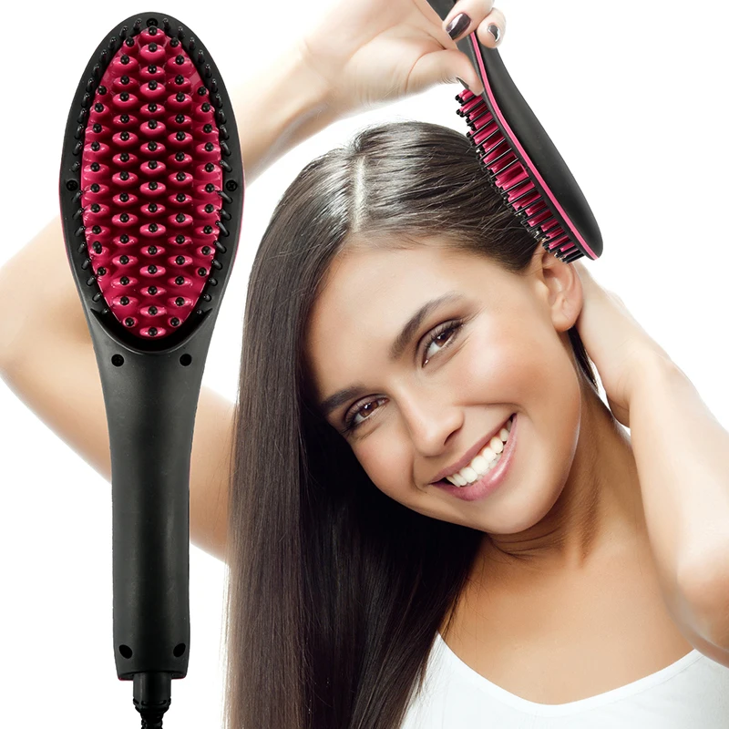 Electrical Comb Straightener With Anti-Scald Faster Heating Feature,Auto-Off Function Beard Comb