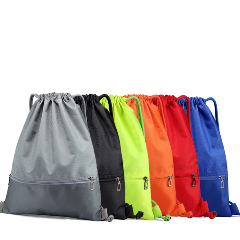 

2021 Waterproof Drawstring Outdoor Sports Bag Travel Daypack With Pockets Perfect For Sports Travel, Customized color