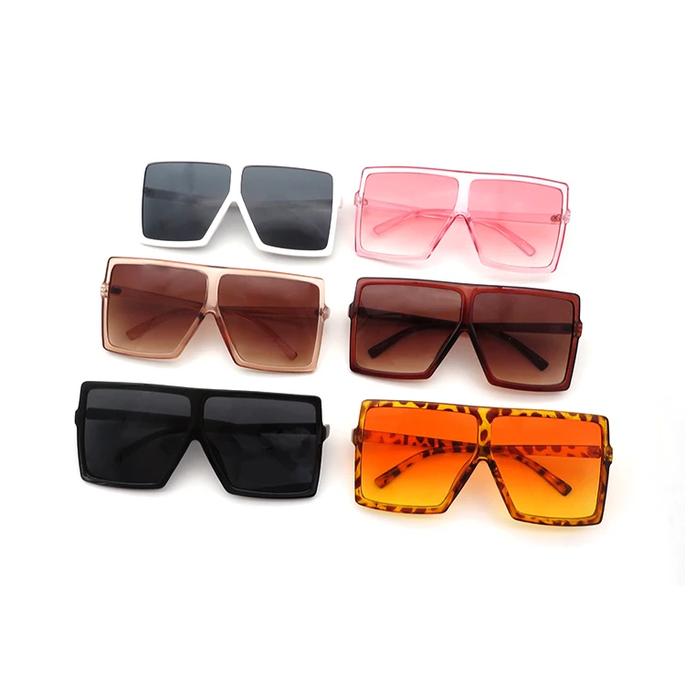 

custom logo fashionable ladies women big square oversized sunglasses sun glasses