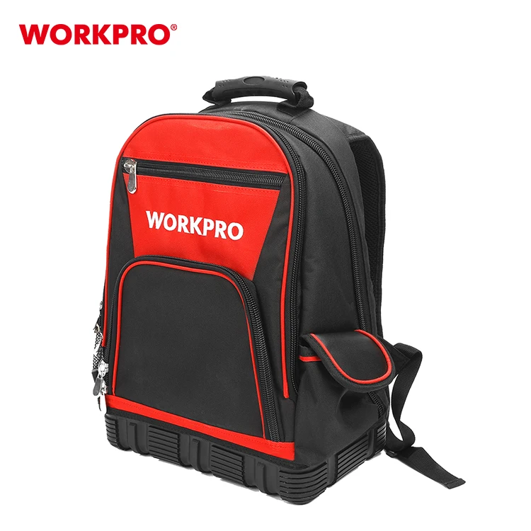 Workpro Tool Backpack 60 Pocket Heavy Duty Jobsite Tool Bag With Padded