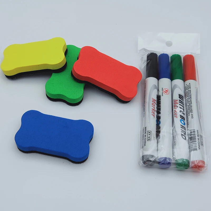 
Whiteboard eraser EVA foam board eraser cartoon small bone eraser wholesale 