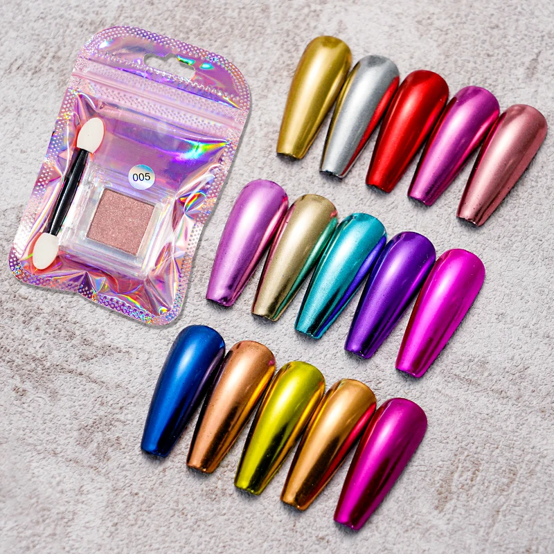 

Colorful Glitter Sequins Gel Polish False Nail Art Decoration For Manicure Pigment, Colors as pictures