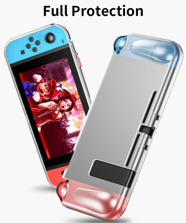 Laudtec Custom Protective Clear Case For Nintendo Switch Console