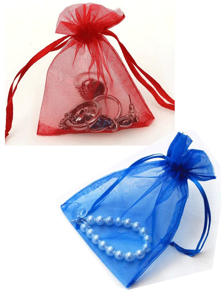 Custom Small Drawstring Organza Bag With Logo Reusable Clear Mesh Soap Packaging Gold Luxury Jewelry Pouch Soft Mini Gift Pocket