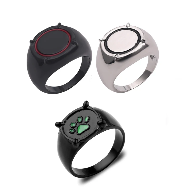 

Cute Girl Black Cat Cartoon Miraculous Ladybug Cat Dog Paw Foot Ring