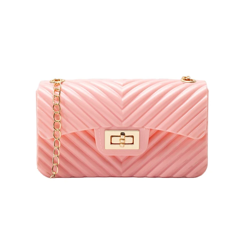 

2021 Pu Tote Bag Women Fashion Casual One Shoulder Messenger Crossbody Bag small jelly bags, Red,black,yellow,green,pink,blackish green