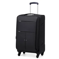 Cheap Recyclable luggage fabric travel suitcase 4 spinner 360 degree universal single wheels trolley bag
