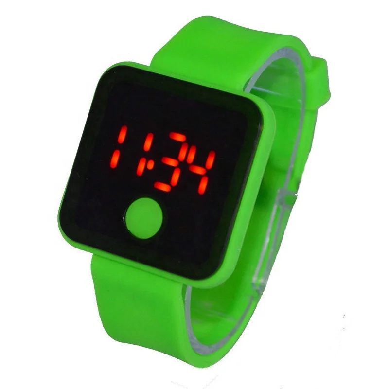 Children silicone watch hot selling cheapest Rubber LED fashion digital electronic Promotion gift unisex kid's watches reloj