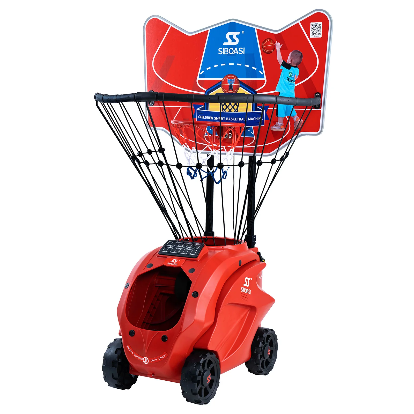 

Portable Basketball Goals Basketball Training Machine for kids school, Yellow, blue, black, red