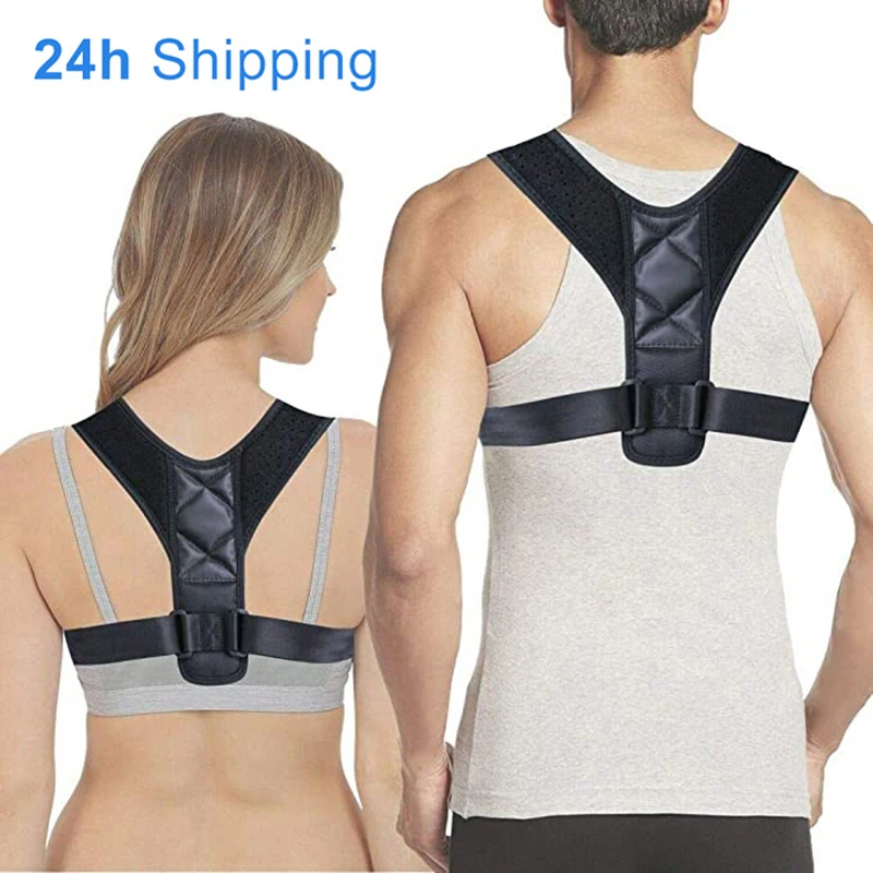 

Back Adjustable Posture Corrector Belt Clavicle Spine Men Women Workplace Outdoor Upper Back Shoulder Lumbar Posture Correction