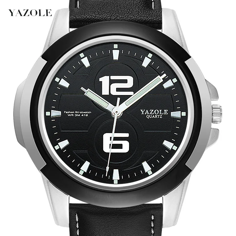 

Yazole 418 P Men Watch Top Luxury Brand Sport Watches Mens Quartz Wristwatch Male Clock Relogio Masculino