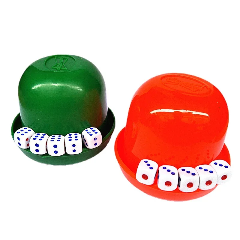 

Hotel KTV commonly used color dice cup with color dice set