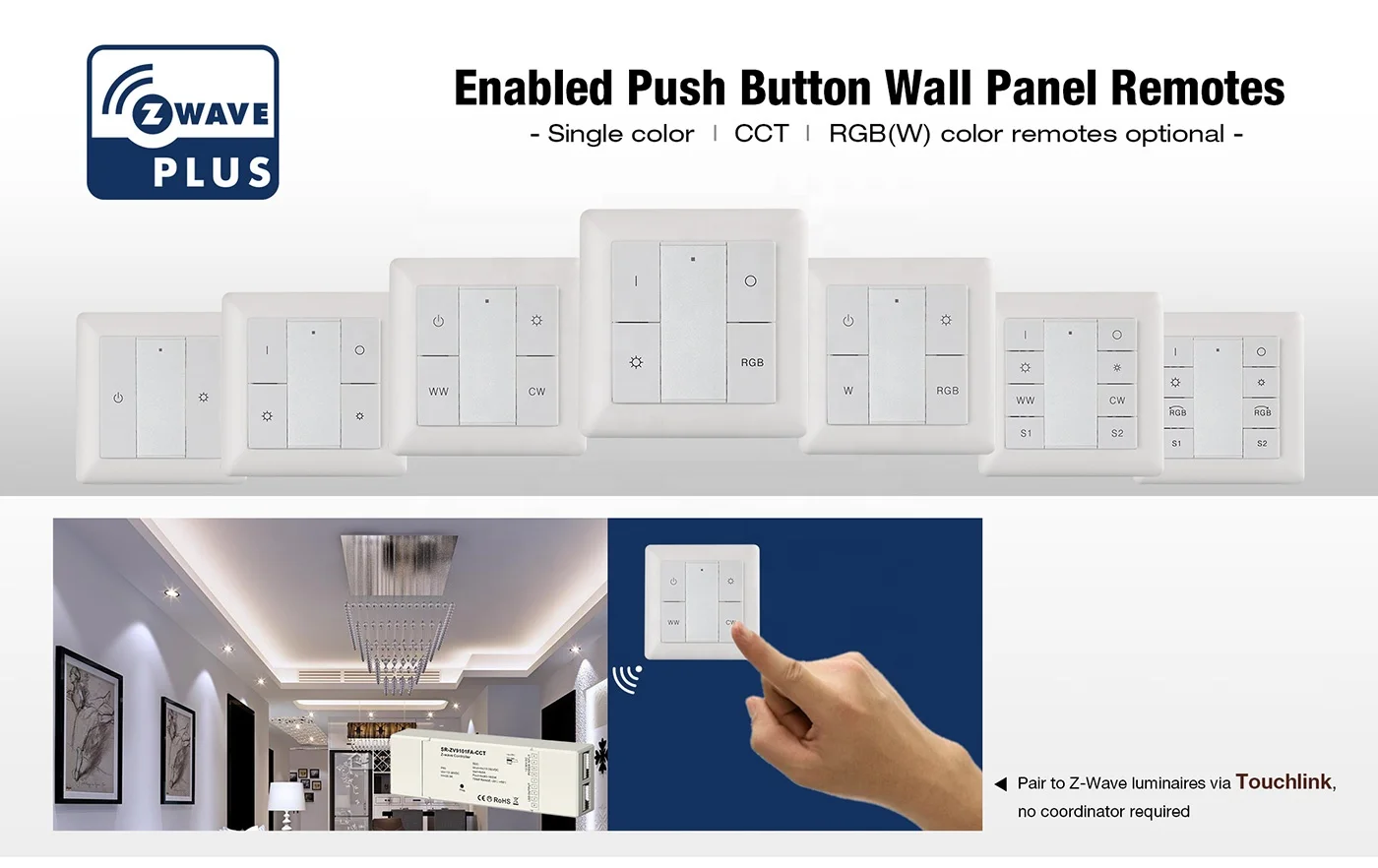 Sunricher Zwave Push Button Wall Switch Zwave Plus Ceified Buy Z