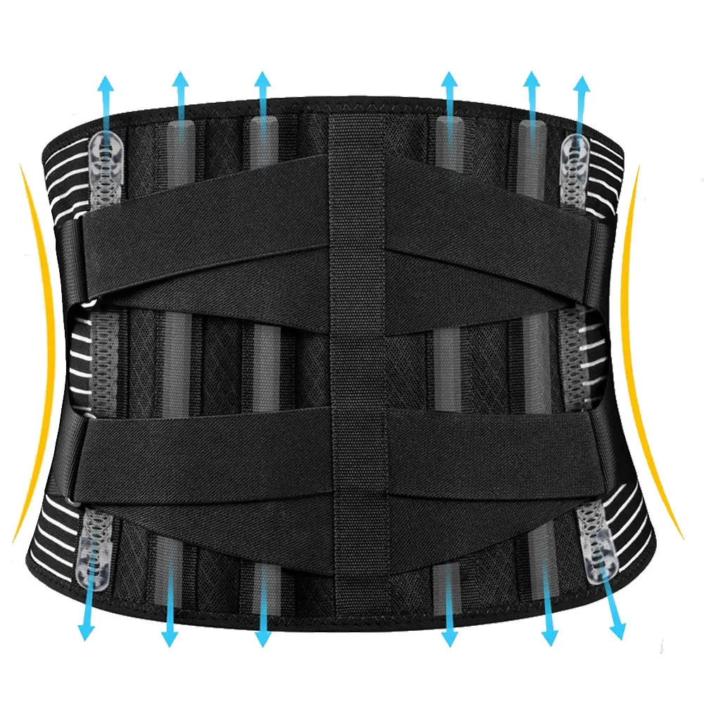 

Fathers Day Gifts for Dad Breathable Lumbar Support Belt Anti-skid Back Brace Support Belt for Low Back Pain Relief, Customized color