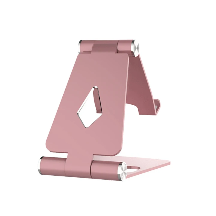 

Desktop universal telephone holder plastic stand for ipad phone portable foldable holder support for mobile cell phone, Black pink silver