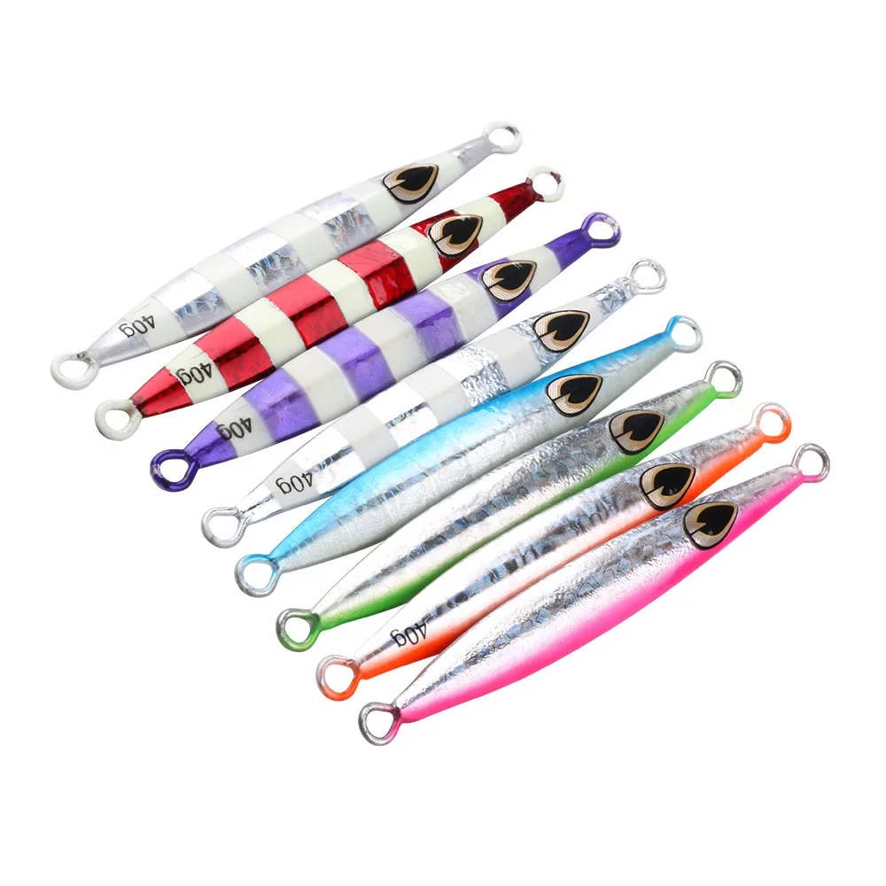 

Metal Lead Jig Lures Slow Fishing Lures Jiggings 40g, Various