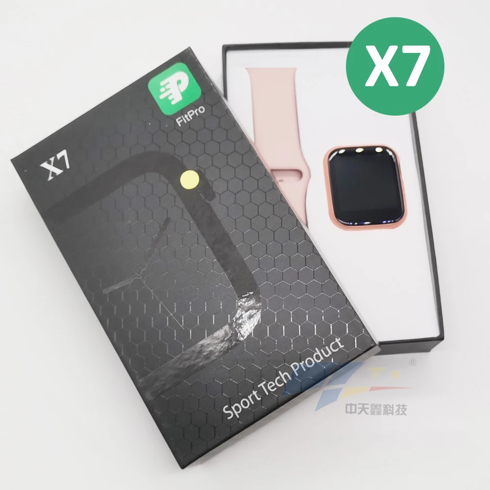 

2021 New design X7 SmartWatch Waterproof full touch Smart Watch for Android IOS reloj inteligente Smart Bracelet for men women, White/black/red/green/blue/pink