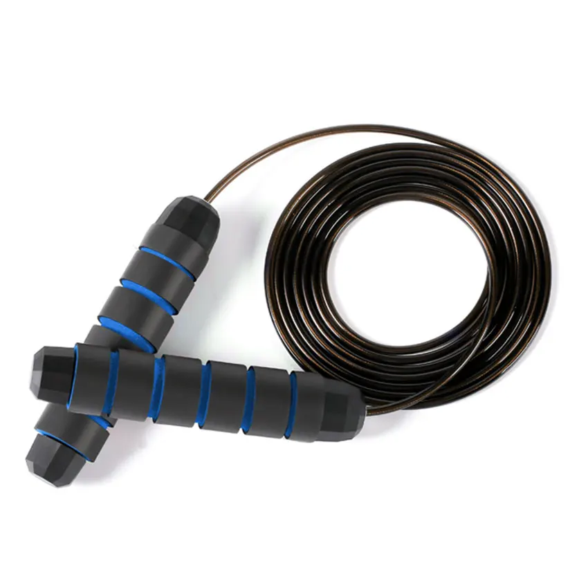 

T-king High Fast Speed Adjustable Length Pvc Skipping Heavy Weighted Jump Rope With Bearing In Handle, Stock color or customized