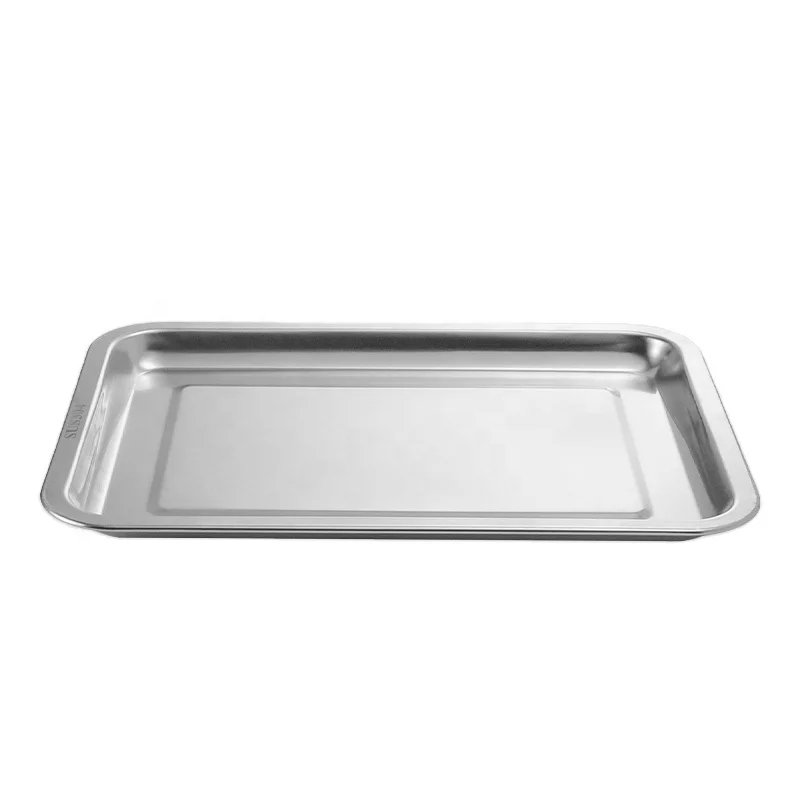 

304 food grade stainless steel baking hotel buffet serving container food dish rectangular pan