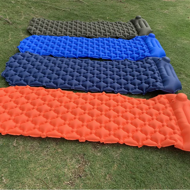 

Inflatable Air Mattress Camping Sleeping Mat- Light weight Ultralight Compact With Pillow Sleeping Pad